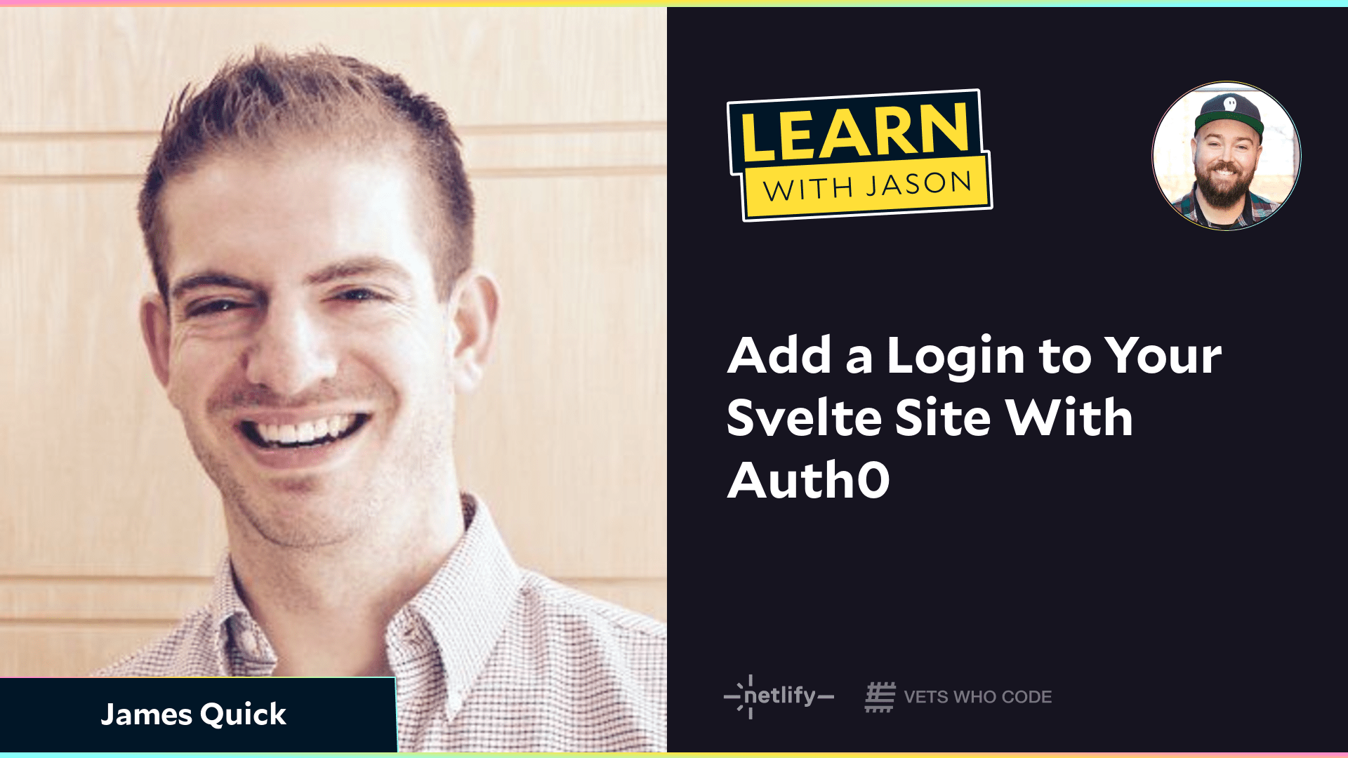 Add a Login to Your Svelte Site With Auth0 (with James Quick)