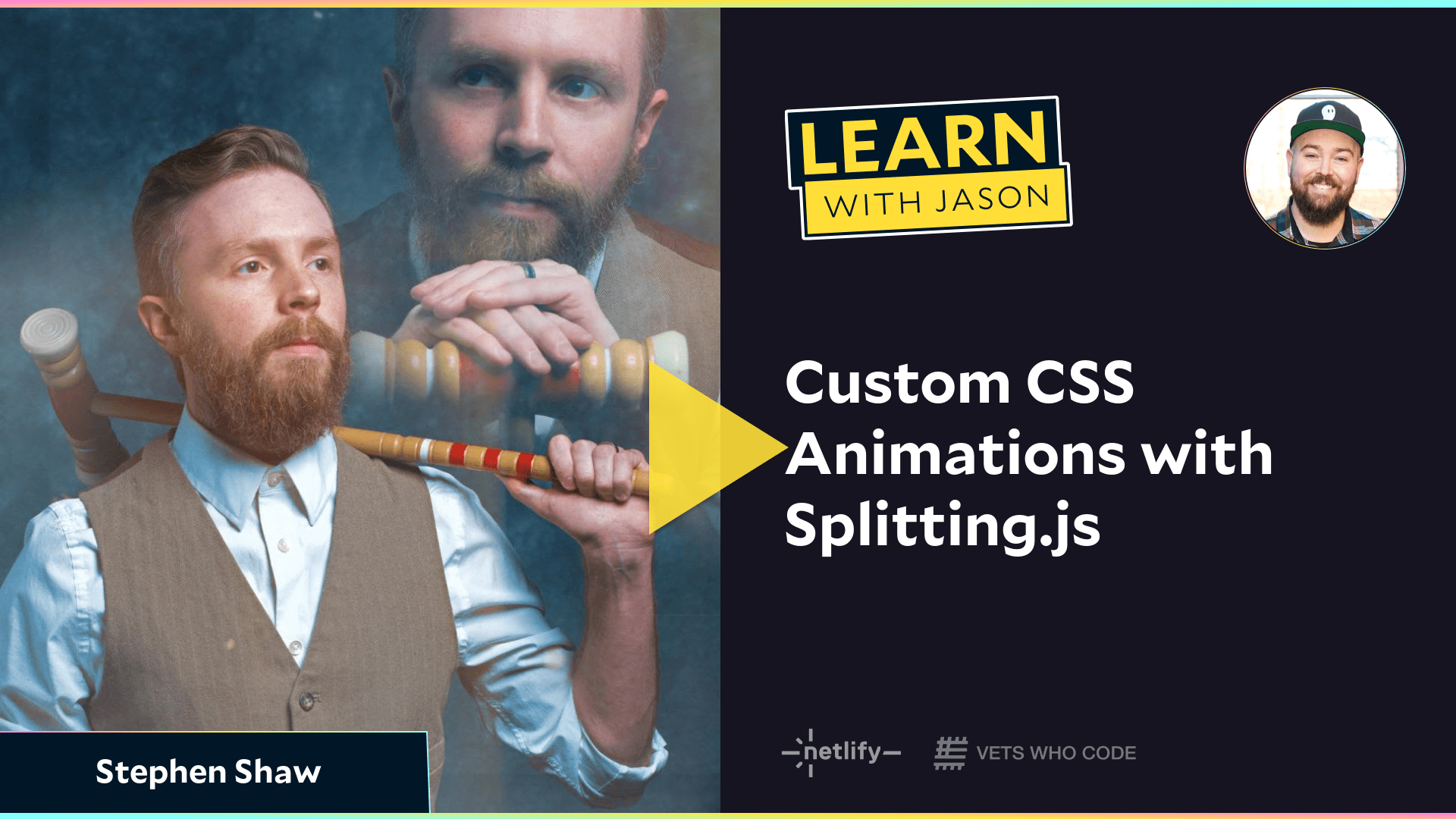 Custom CSS Animations with Splitting.js (with Stephen Shaw)