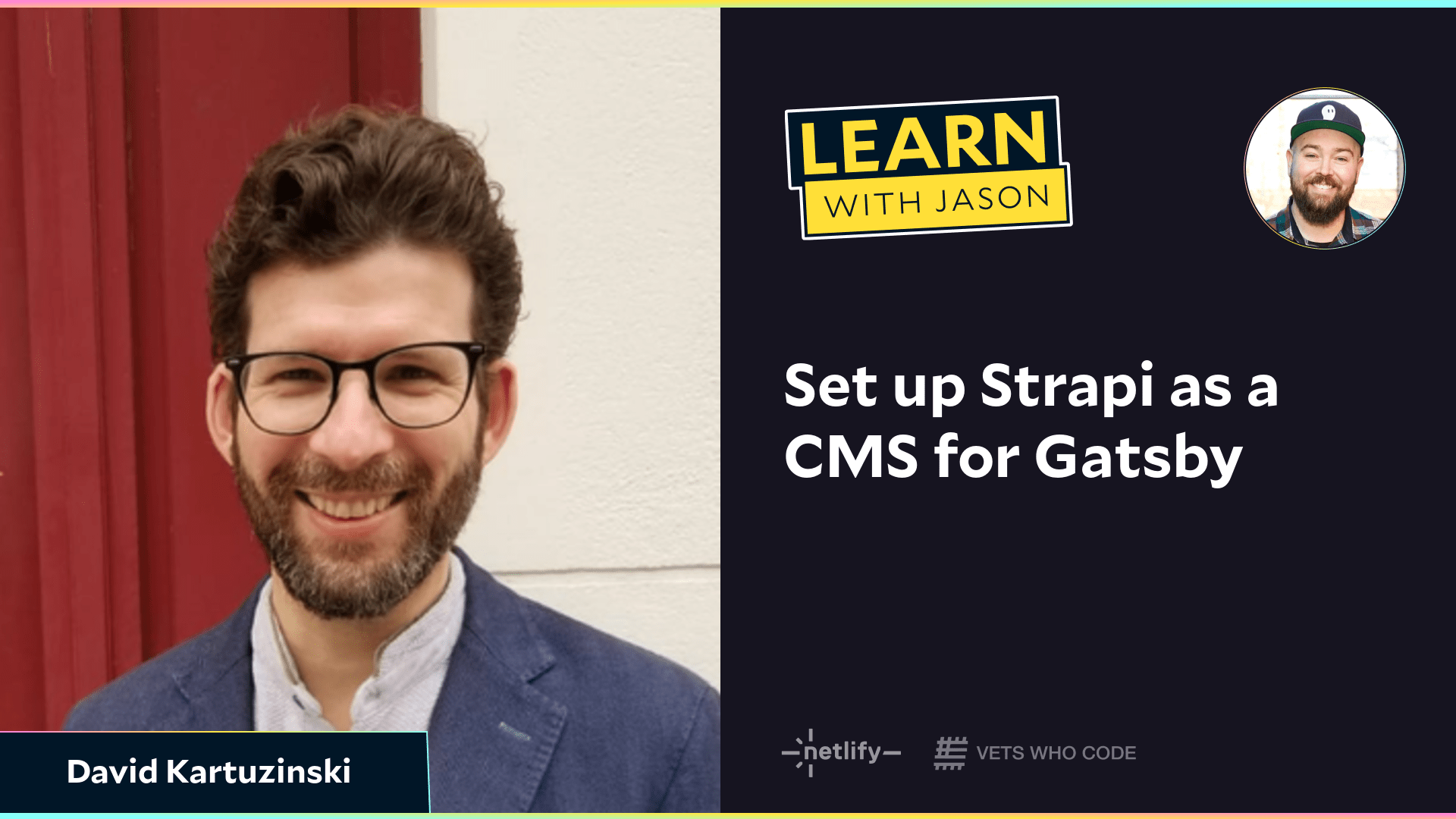 Set up Strapi as a CMS for Gatsby (with David Kartuzinski)