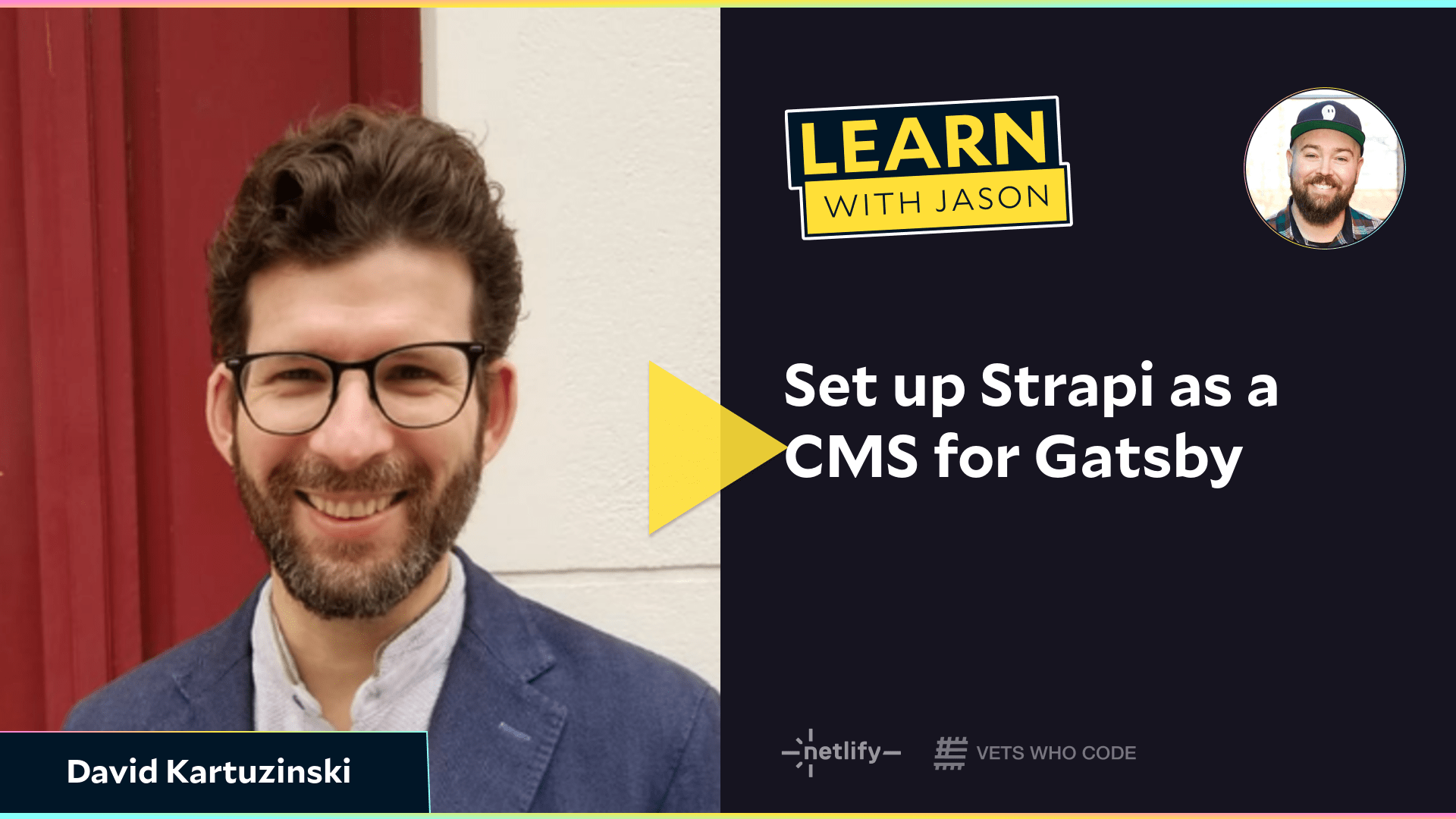 Set up Strapi as a CMS for Gatsby (with David Kartuzinski)